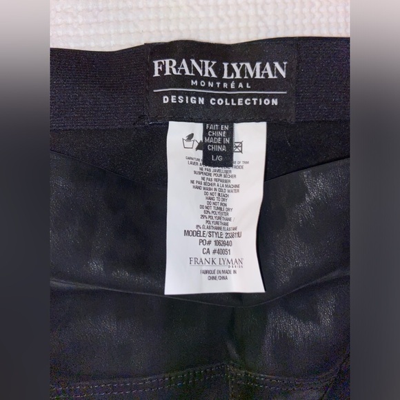 Women’s FRANK‎ LYMAN Leopard Print Velour Leggings Style size Large - Picture 5 of 12